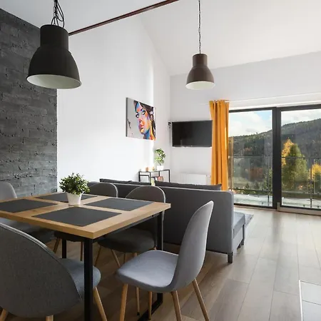 Apartment Skandynawski 2-poziomowy Sauna Jacuzzi